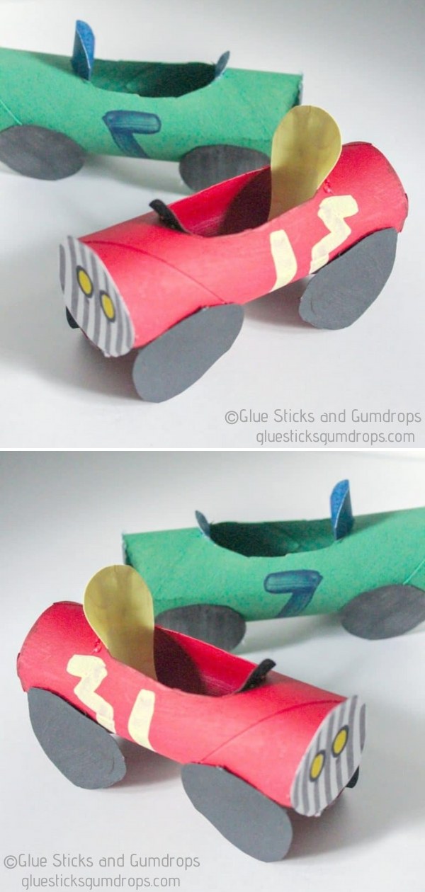 Toilet Roll Car Craft for Kids DIY