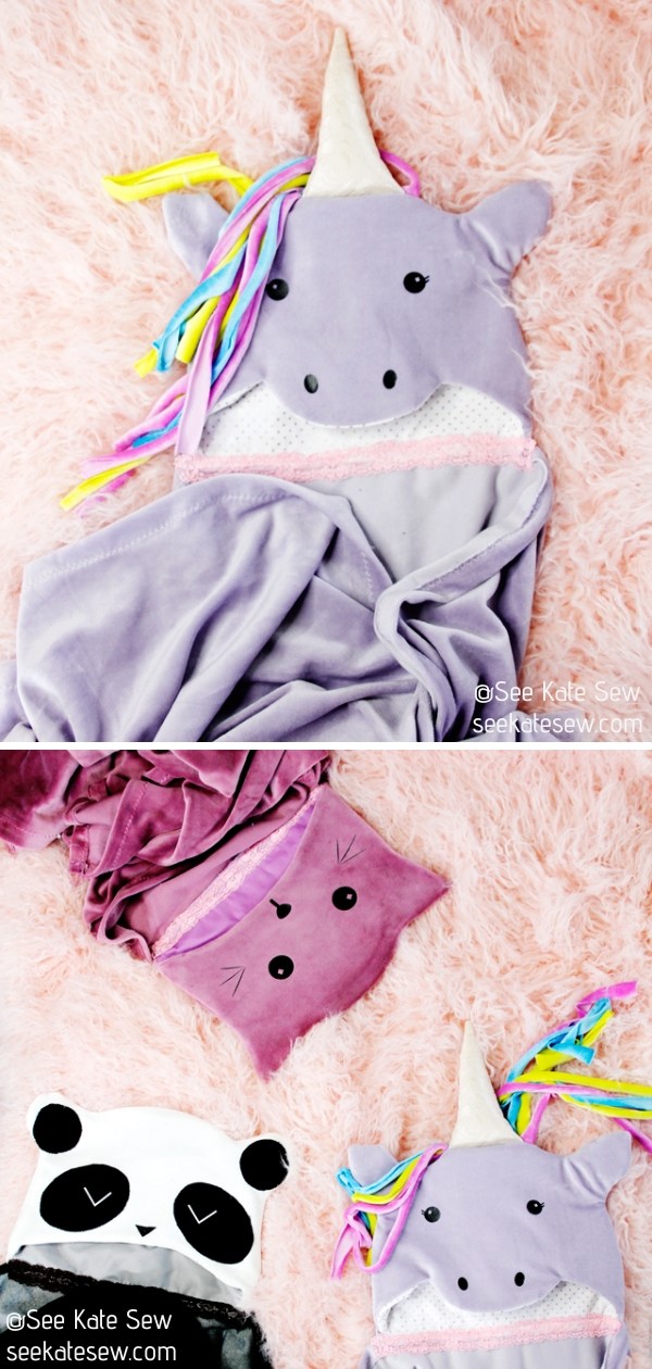 Animal Hooded Blankets Tutorial