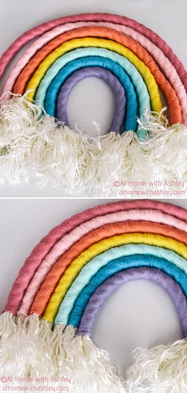 How to Make a Rainbow Wall Hanging