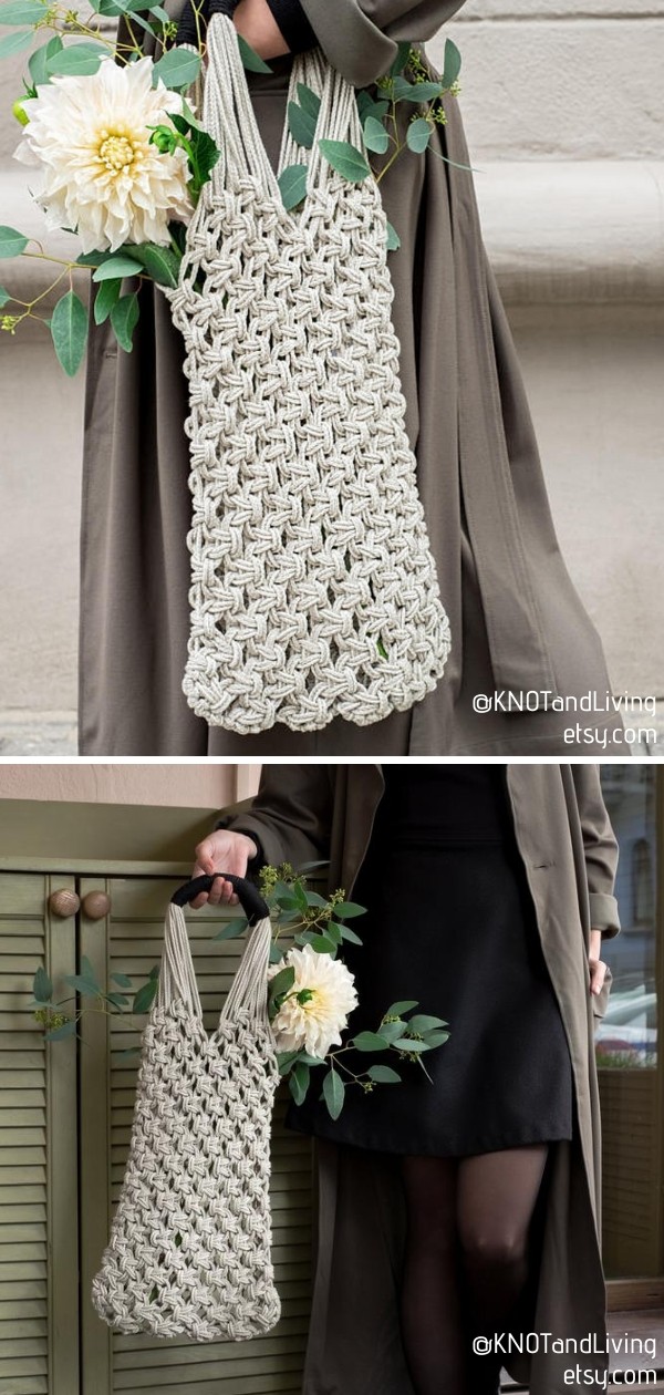 Slow Fashion Macrame Market Bag