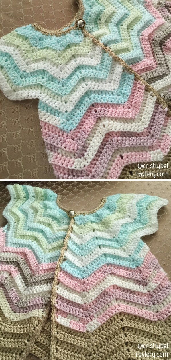 Chevron cardigan Free Crochet Pattern