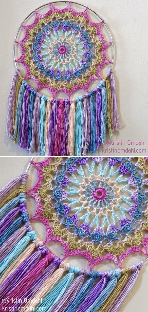 Serenity Crochet Mandala Wall Hanging