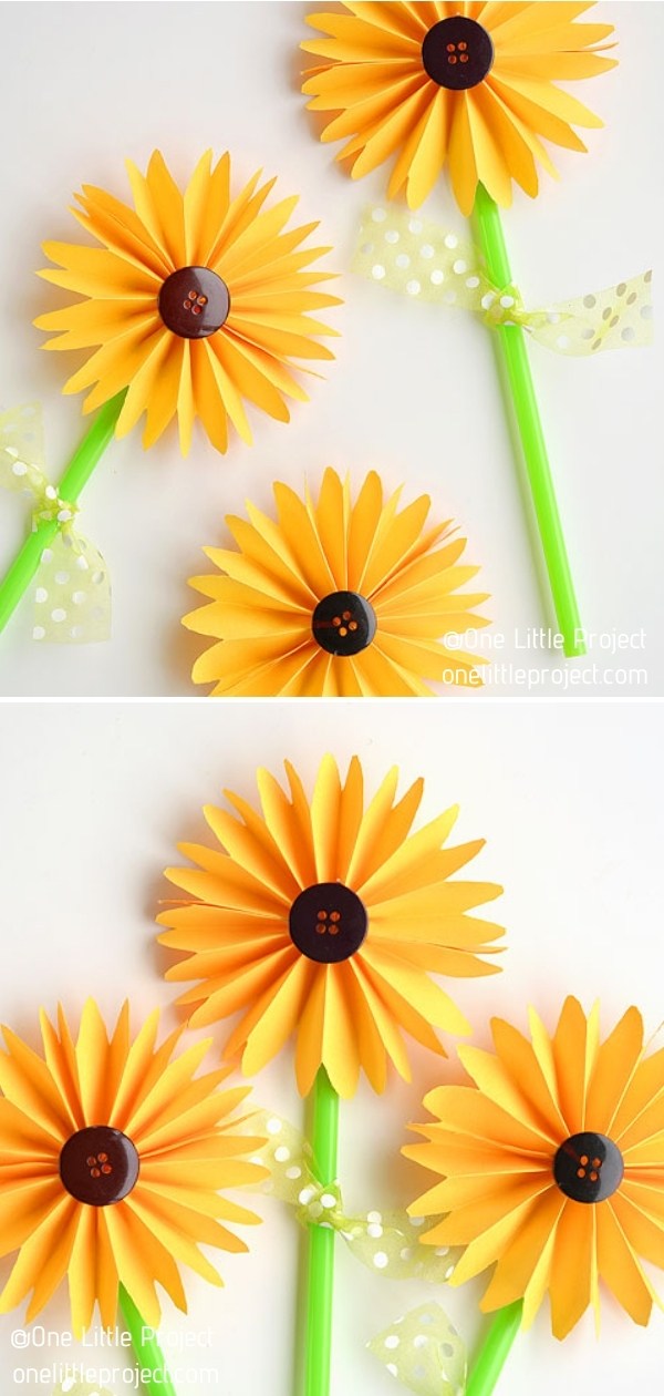 Paper Sunflowers