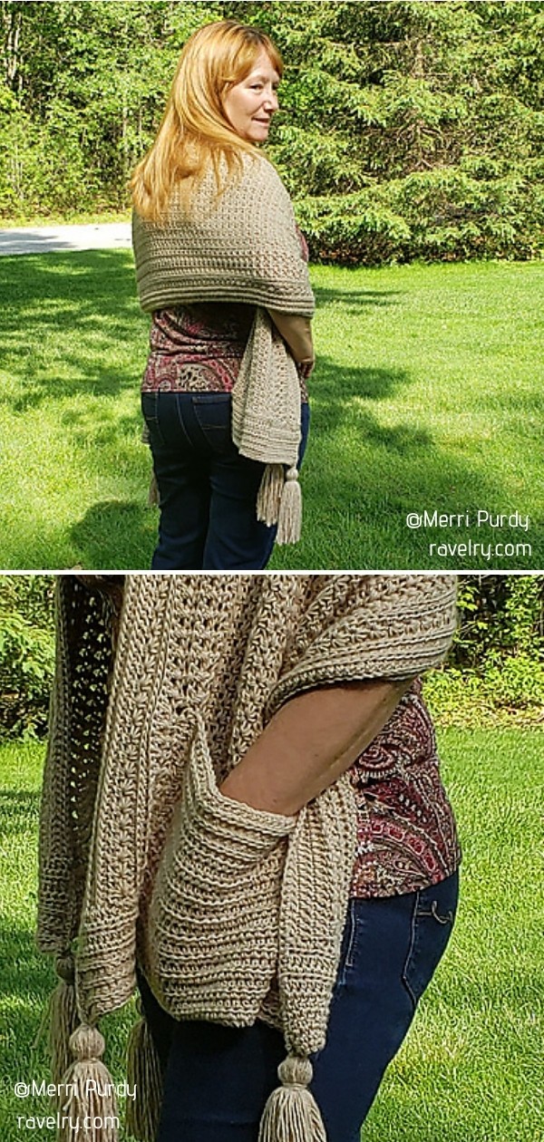 Crochet Pocket Wrap