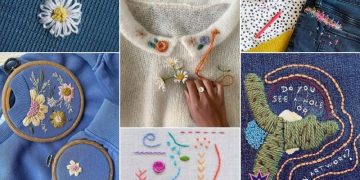 Modern Embroidery Upcycle